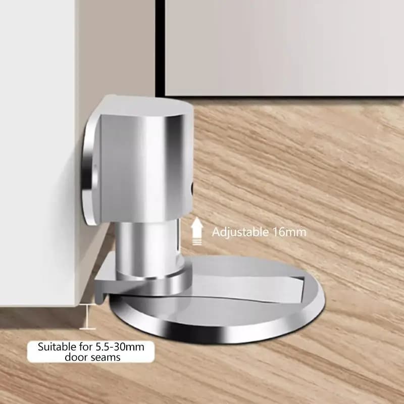 New - Style Punch - Free Magnetic Floor Door Stopper, Door Holder, Anti - Collision Door Stop, Strong - Magnet Door