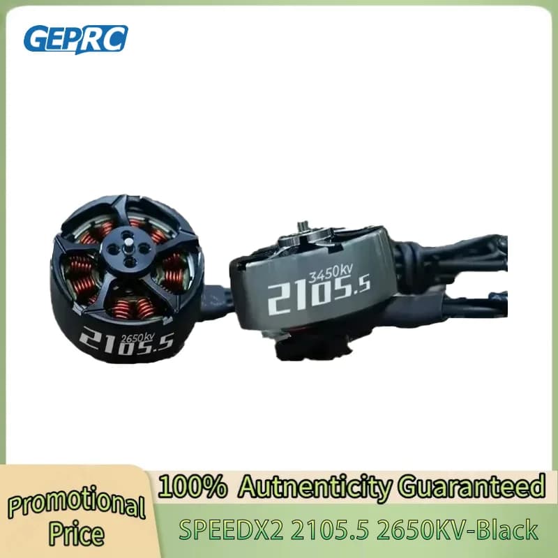 Motore brushless GEPRC SPEEDX2 2105.5 3450KV 2650KV 3-4S Motore da 1,5 mm per mini droni a lungo raggio con stuzzicadenti da 3-5 pollici
