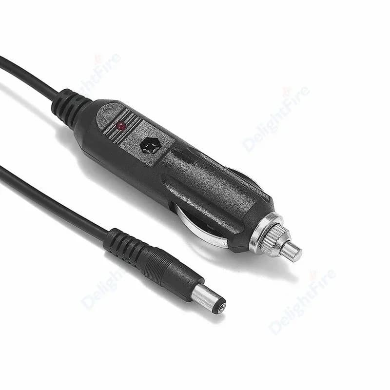 Accendisigari per auto DC con fusibile 3A 5.5x2.1mm adattatore di alimentazione 12V 1/1.5/2m cavo di prolunga per caricabatteria purificatore d'aria per auto