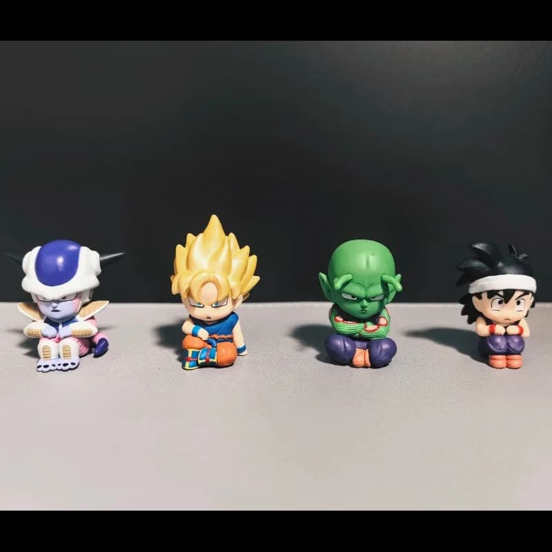 Originale Bandai Dragon Ball Z Serie di attesa 02 Goku Frieza Piccolo Attesa Goofily Action Figures Collezione Decorazioni Modello