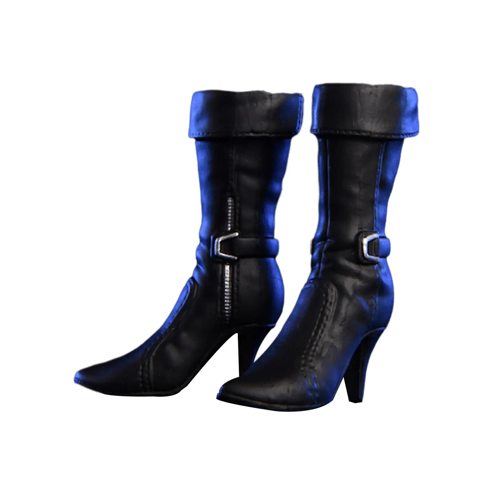 Scarpe per action figure in scala 1/6, in pelle PU, resistenti, alla moda, fatte a mano, lunghezza 3,5 cm, accessori per action figure da 12 pollici.