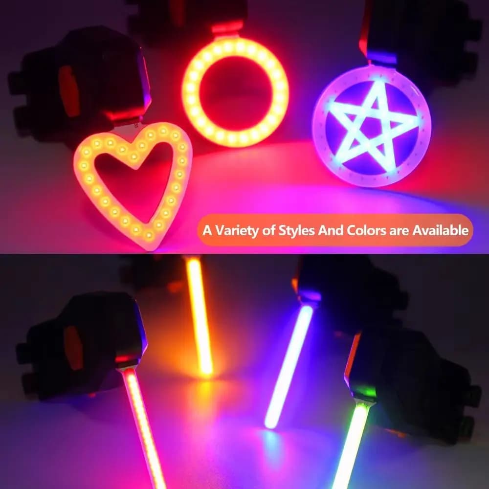 Fanali posteriori per bici impermeabili Ricarica multifunzionale pieghevole Lampada posteriore per ciclismo a LED Installazione con cinturino Illuminazione rossa/bianca