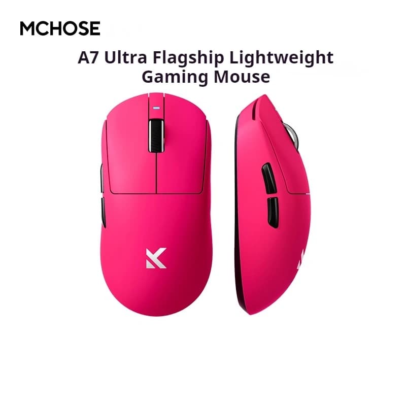 MCHOSE A7 Ultra Mouse Esport Game Three Mode Pro Wireless Bluetooth Paw3950/3395 Lightweight Computer Non-porous Ergonomic Mouse