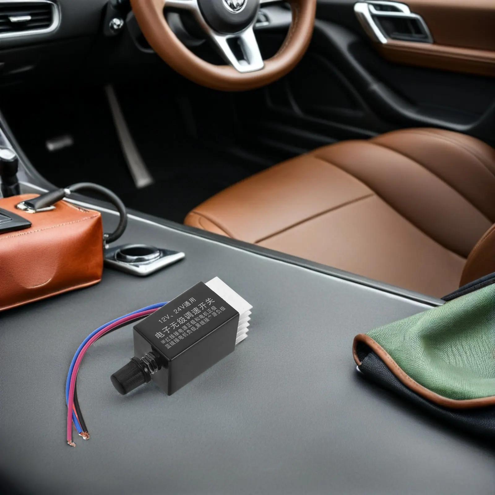 Regolatore di Velocità Universale per Ventole DC 12V 24V, Controllo Variabile per Ventole di Raffreddamento Auto