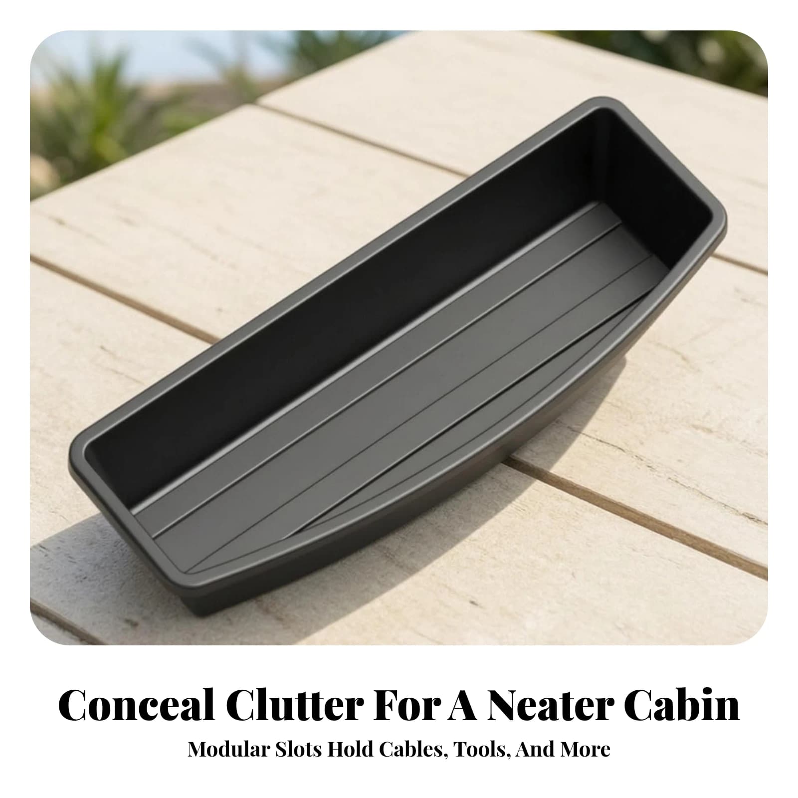 Under Car Seat Storage Box Long-Lasting Front Underseat Organizer Tray Under-Seat Organizer Multi-Functional for Commuters