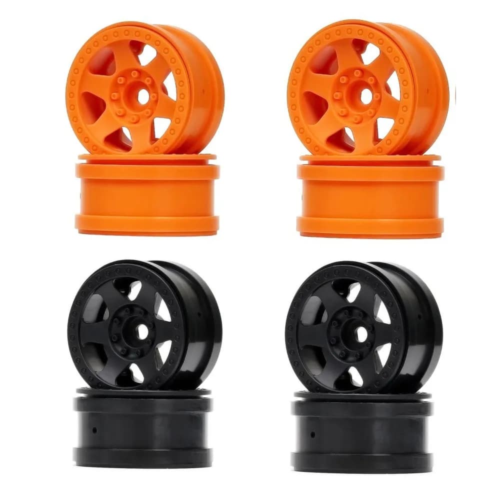 4 pezzi in nylon da 2,2 pollici Beadlock cerchione per 1/10 RC Crawler Car Axial SCX10 90046 AXI03007 RR10 Wraith TRX4 VS4-10 Redcat Gen8