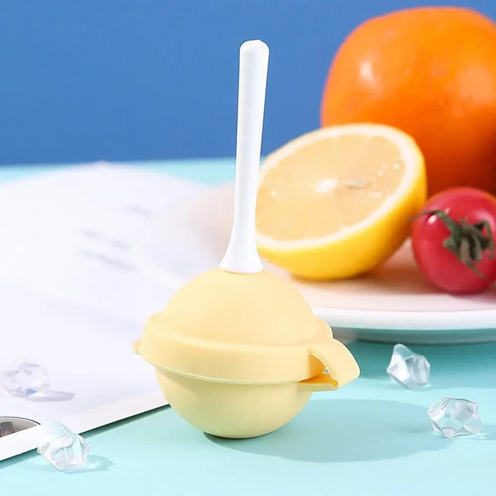 Stampo per ghiaccioli a forma di lecca-lecca da 4 pezzi con vassoio in silicone, mini stampo per ghiaccio a sfera per congelatore, facile da rilasciare, a prova di perdite, fai da te