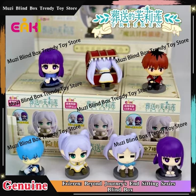 Disponibile - Originale EAKI Frieren: Beyond Journey's End Sitting Series Blind Box - Statuetta Anime Trendy da Collezione, Bambola Carina, Regalo