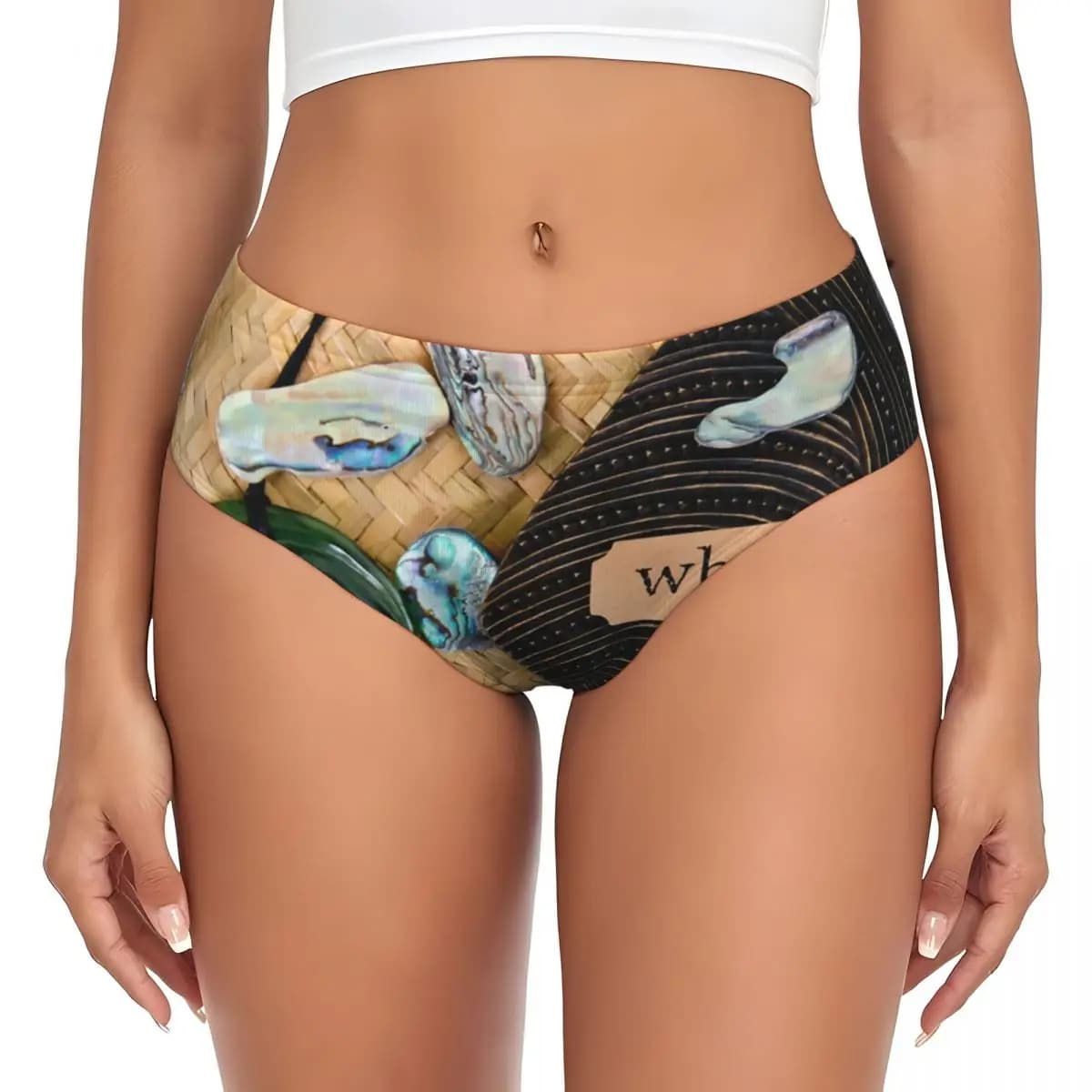 Women's Personalized Briefs with New Zealand Maori Motives, Female Briefs with Family Whanau theme