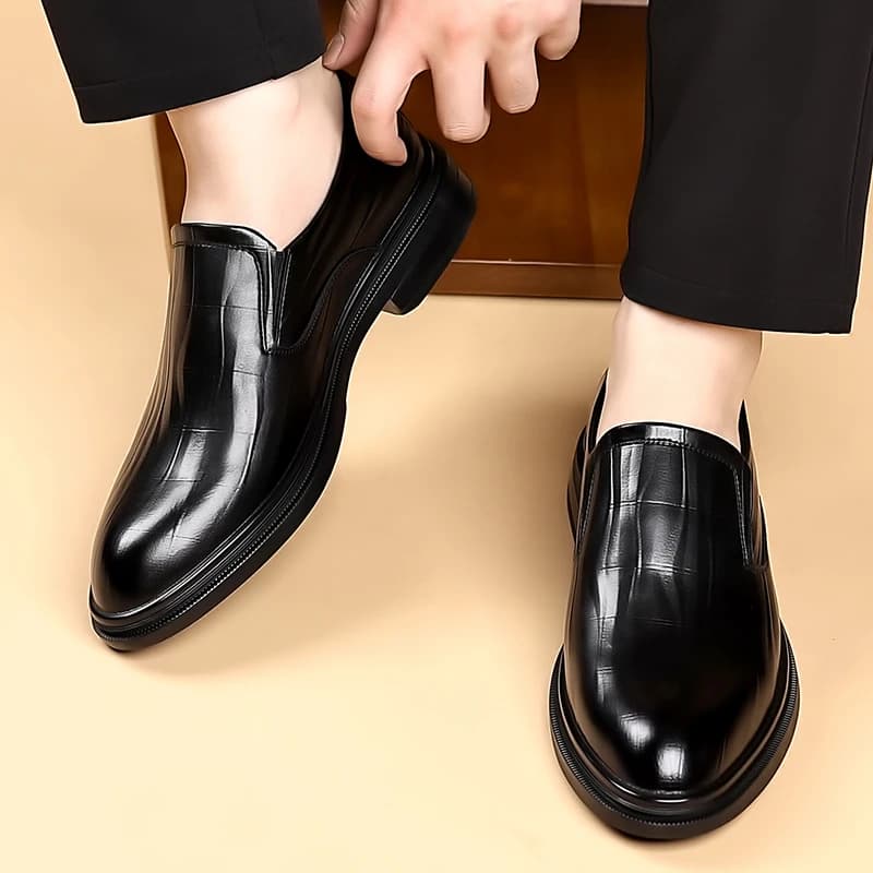 Luxury Brand Men's Casual Loafers High-quality Leather Business Wedding Shoes Fashionable Design Slip-on Men Office Formal Shoes