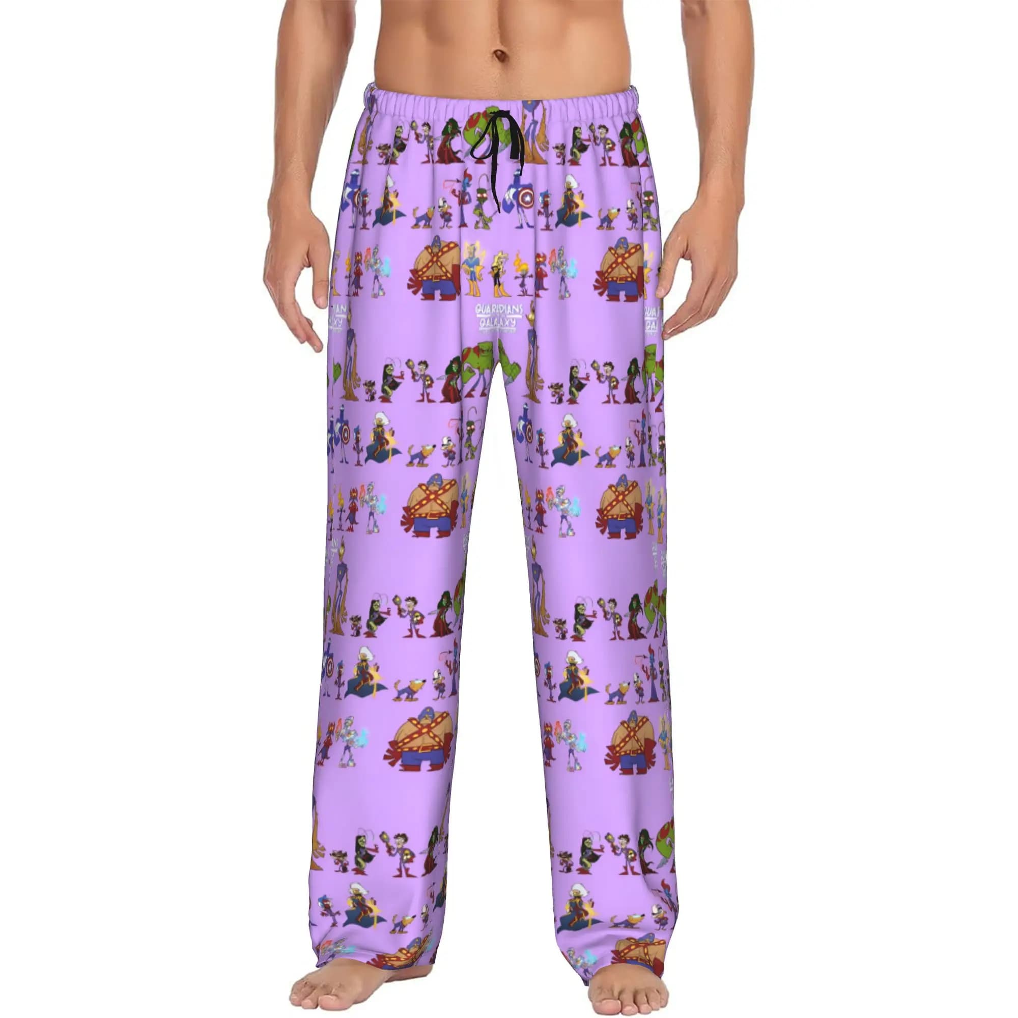 Pantaloni del Pigiama Personalizzati The Guardians Of The Galaxy Anime per Uomo, con Elastico in Vita e Tasche