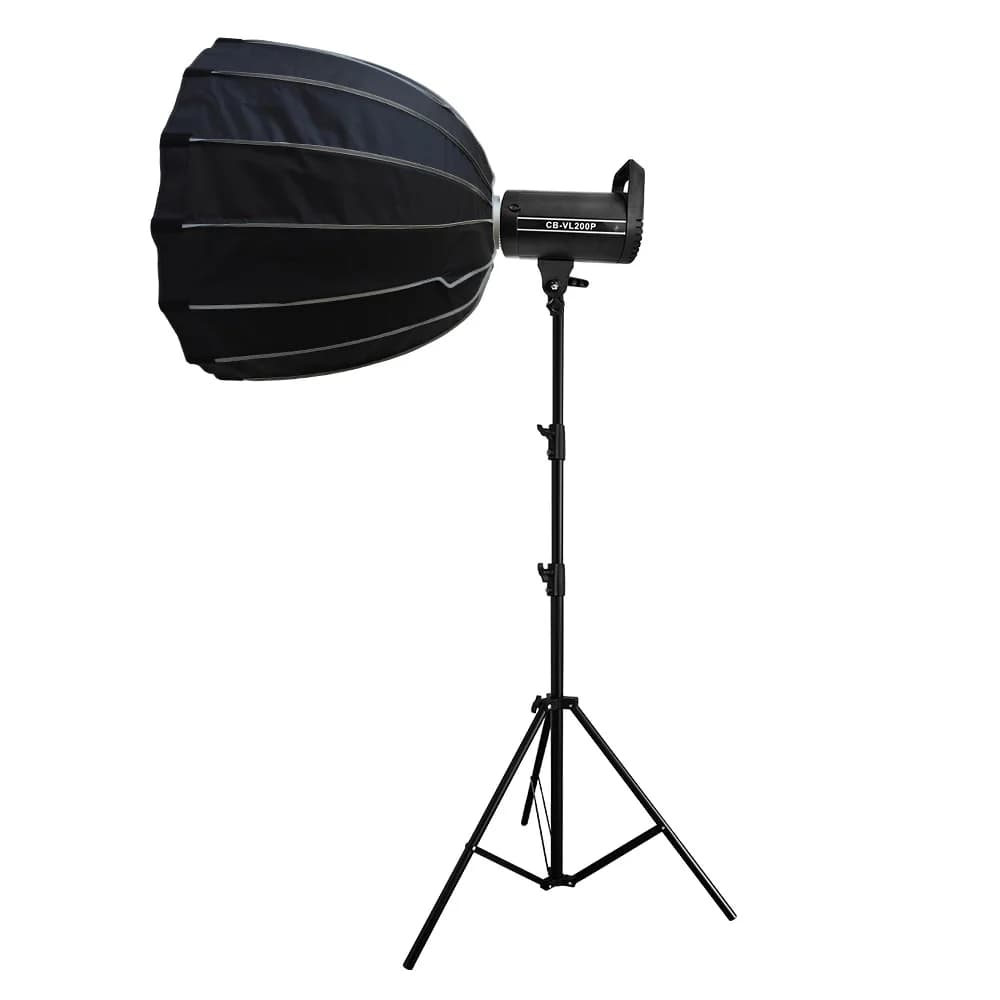 Scatola luminosa morbida a bocca profonda da 90 cm facile da installare all'ingrosso in fabbrica con baionetta Baorong standard per bastoncini selfie