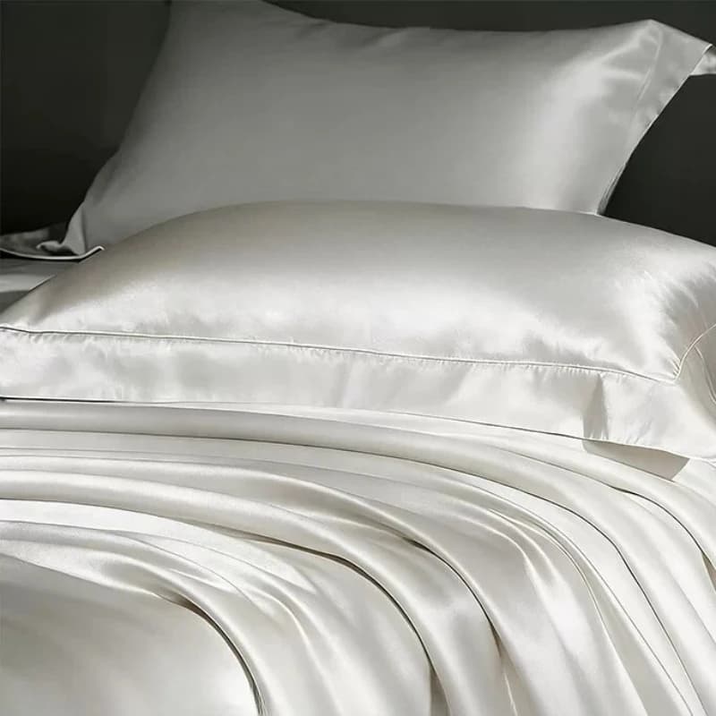 Bedroom Queen Bedsheets Princess Comfort Satin Dubble Bedsheets Summer White Ropa De Cama Juego Completo Beddings Sets Full