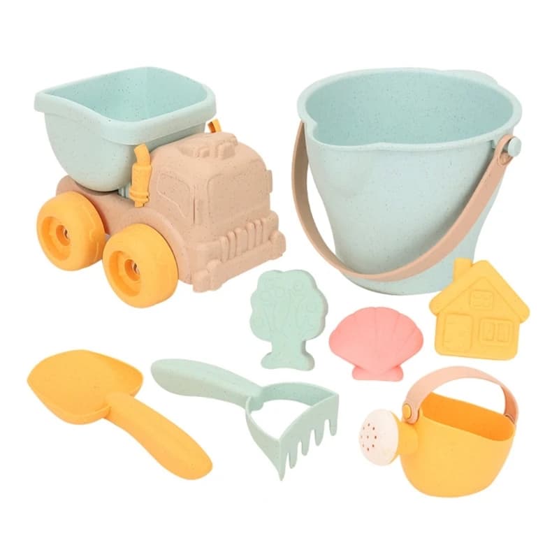 Stampo per sabbia da mare Giocattolo da mare Set da gioco con sabbia da spiaggia per bambini piccoli con camion 066B