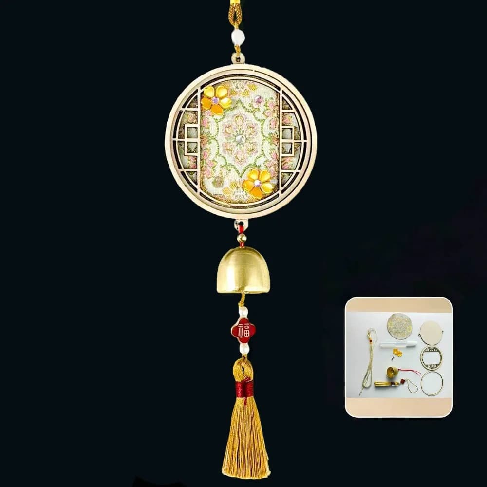 DIY Wind Chime Pendant Unfinished Handmade Song Jin Wind Chime Material Kit Handcrafted Imitation Song Jin