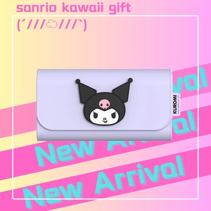 Sanrio Kuromi Portaocchiali da Auto Decorazione Parasole Kawaii Resistente alle Alte Temperature Contenitore Regalo per Ragazze Impermeabile Magnetico Y2K