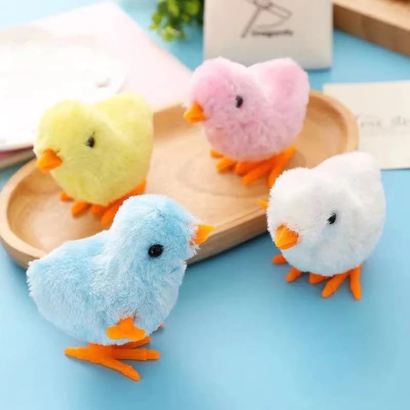 Giocattoli per Gatti: Pollo di Peluche a Molla Interattivo che Salta e Cammina, Giocattolo per Gattini a Forma di Pollo Cartone Animato, Accessori per Gatti