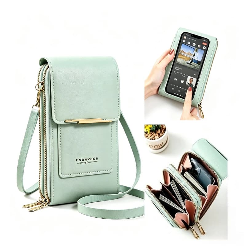 Minimalist Crossbody Handbag Phone Purse Ladies Crossbody Bag Large Capacity Multi Compartment Daily Travel Shoulder Wallet Bag
