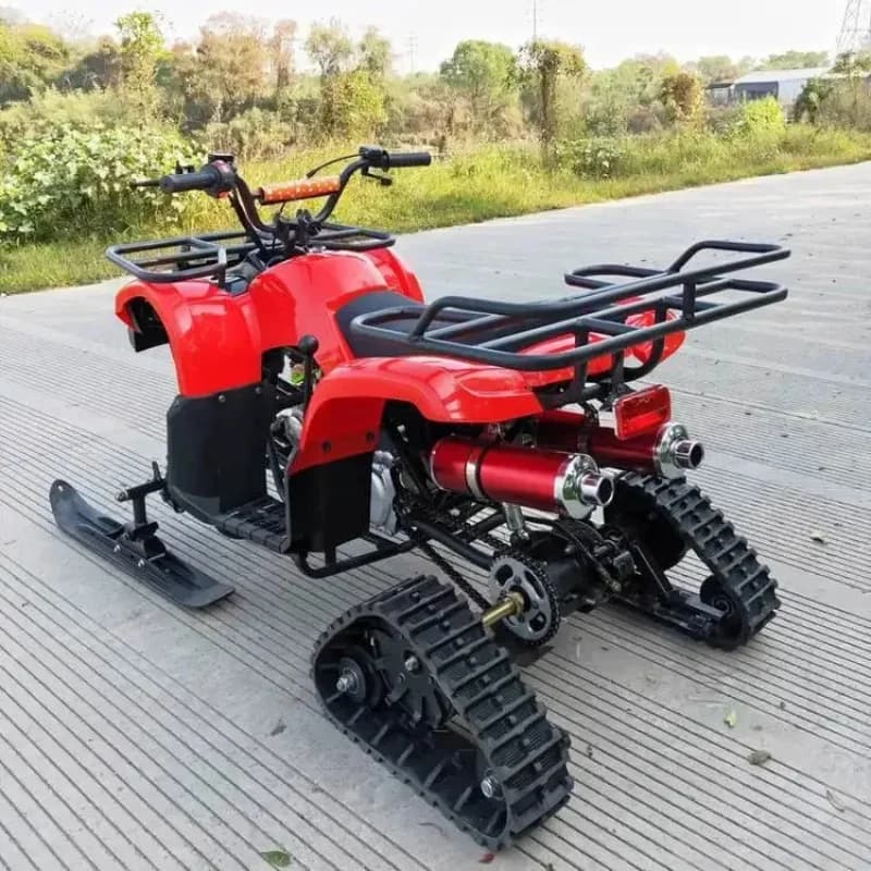 Motoslitta per parco giochi Motocicletta a slitta piccola Pattinaggio su ghiaccio elettrico