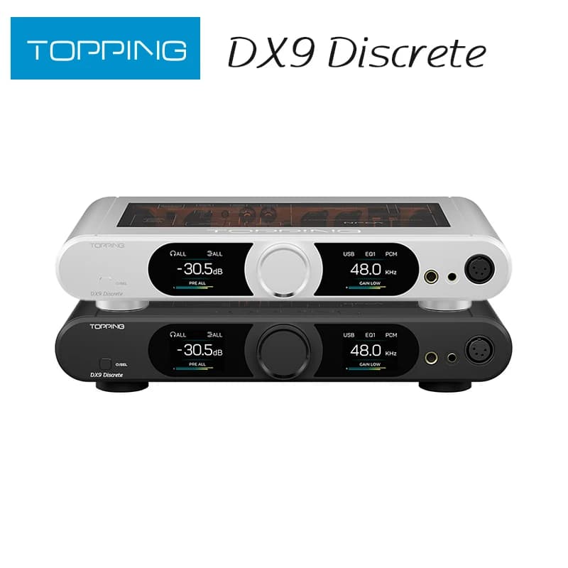 TOPPING DX9 Decodificatore PSRM discreto a 16 elementi completamente bilanciato e amplificatore per cuffie combinato LDAC wireless disponibile con telecomando
