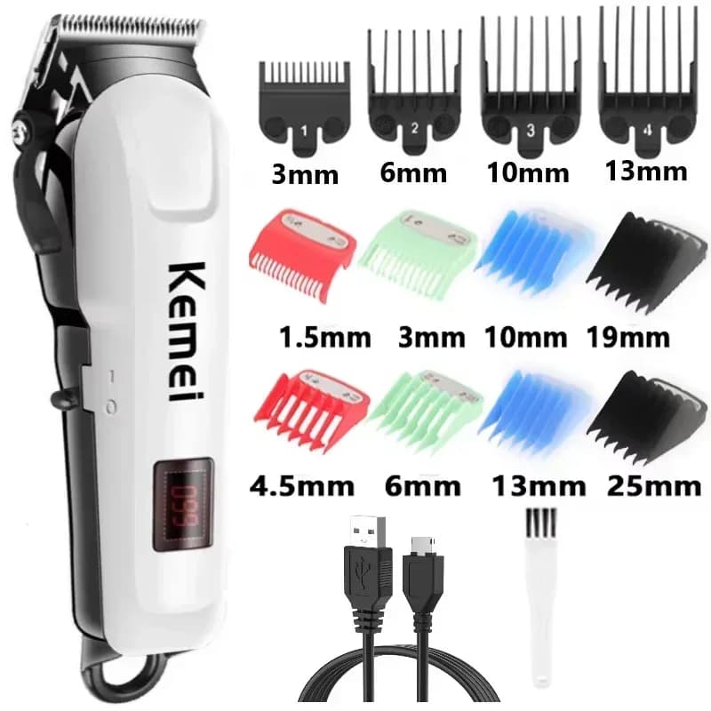 Haircut Kemei KM-809A Haircut Maching Trimmer Wireless Man Haircut Professional Haircut Rechargeable Machine Barberkemei