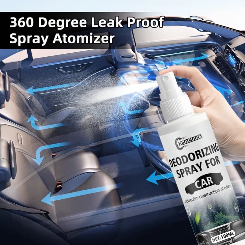 Deodorant and deodorant for long-term environments: suitable for cars, offices and houses: eliminates smoke, smells of pets and smells of food