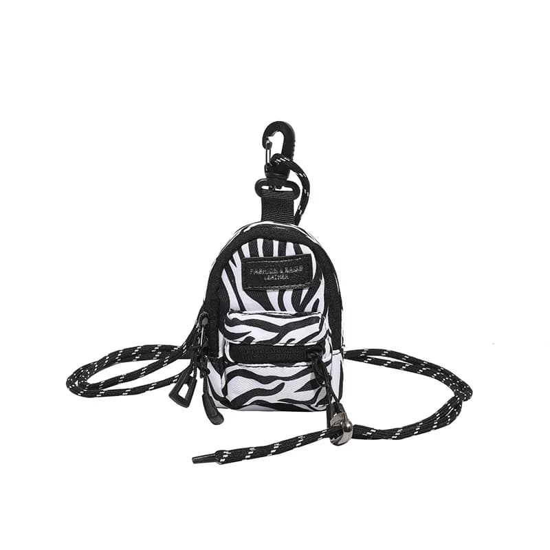 Mini Zaino Pendente alla Moda, Portamonete Leggero con Portachiavi, Ideale per Regalo, Viaggi ed Escursioni