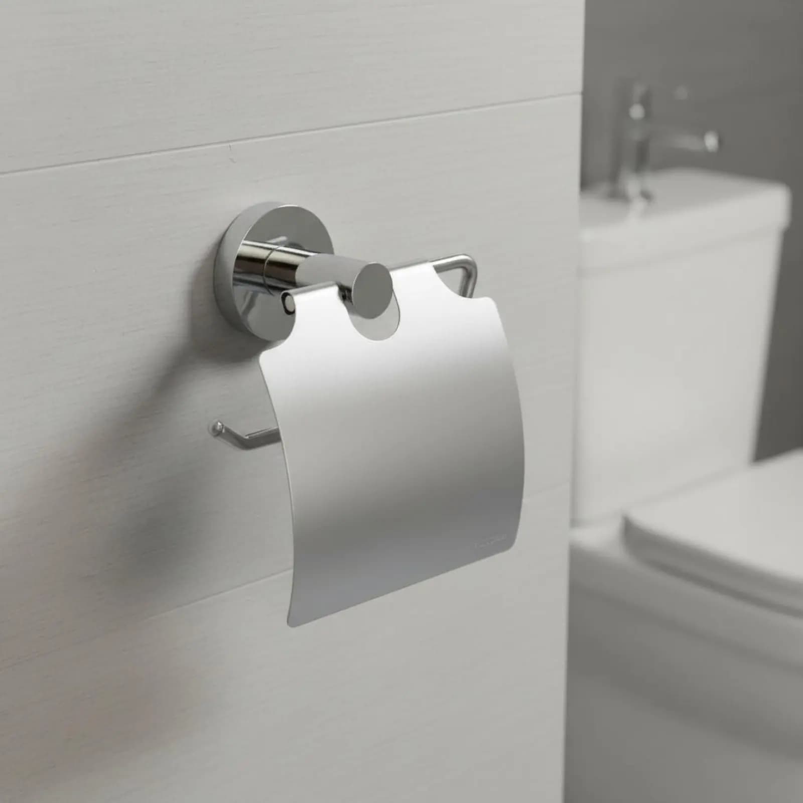 Portarotolo da parete facile da installare, porta carta igienica da bagno, porta fazzoletti in metallo robusto