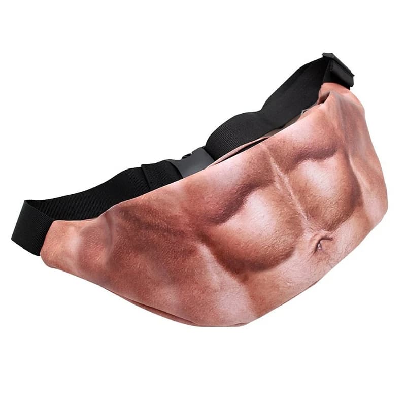 Dad Packs Fake Beer Belly Fanny Packs for Both Men and Women White Elephant Gift Gag Gag Gift