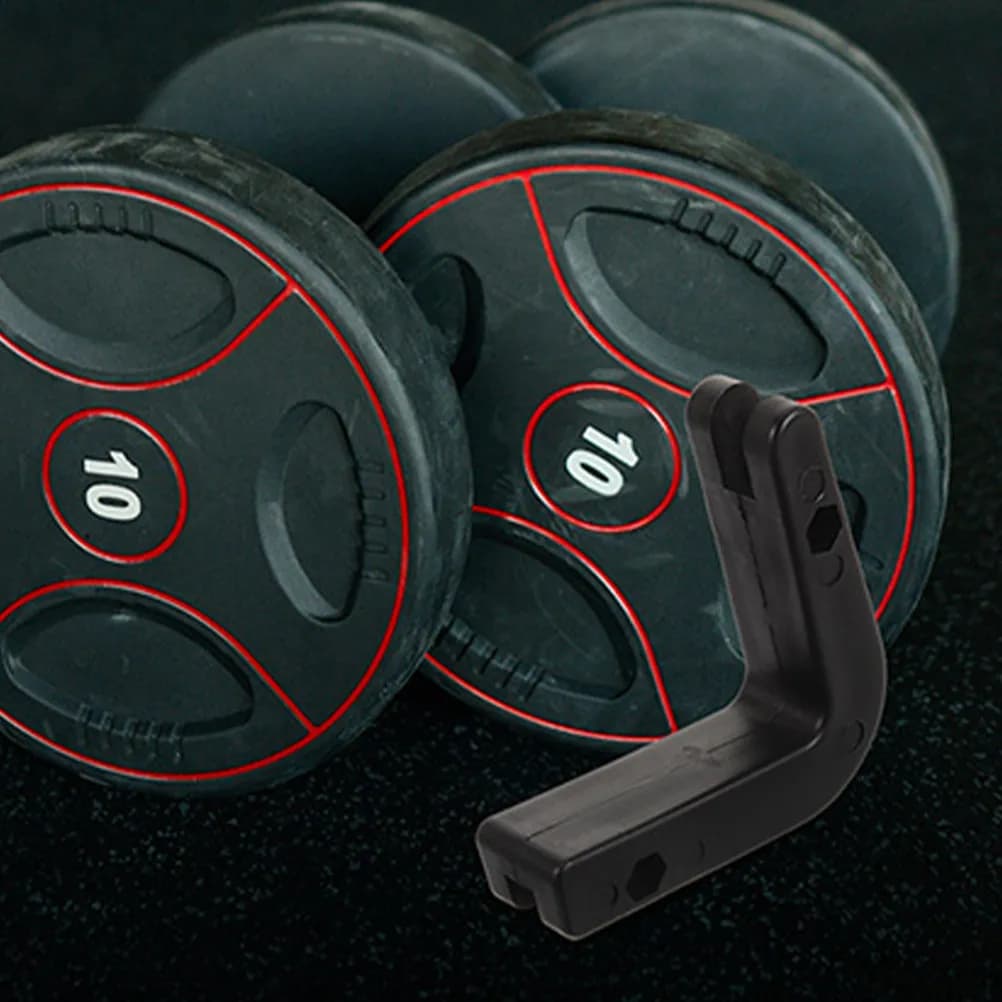 4Pcs Barbell Rack Wall Mount Heavy Duty PP Material Home Gym Accessories Weight Plate Storage Organizer Stable