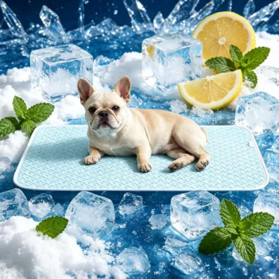 Dog Cooling Mat Self Cooling Crate Pad for Bed, Floor, Car Travel Indoor Outdoor Summer Use Breathable Portable Washa