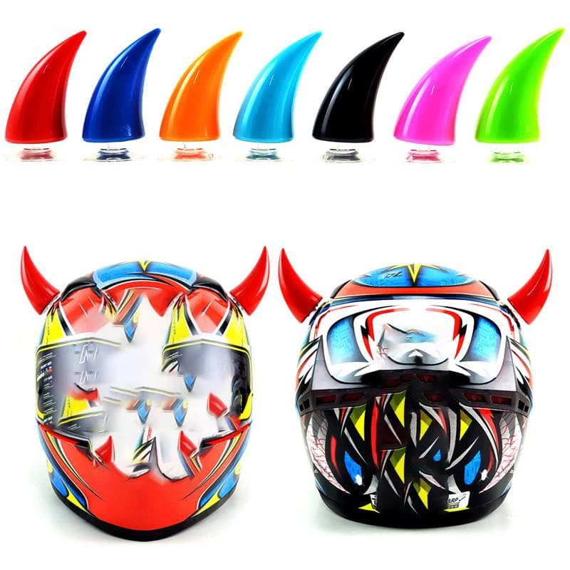 1pc Devil Horn Moto casco angolo nastro biadesivo per Hjc Rpha 11 Spoiler Ls2 casco Moto accessori Tuning