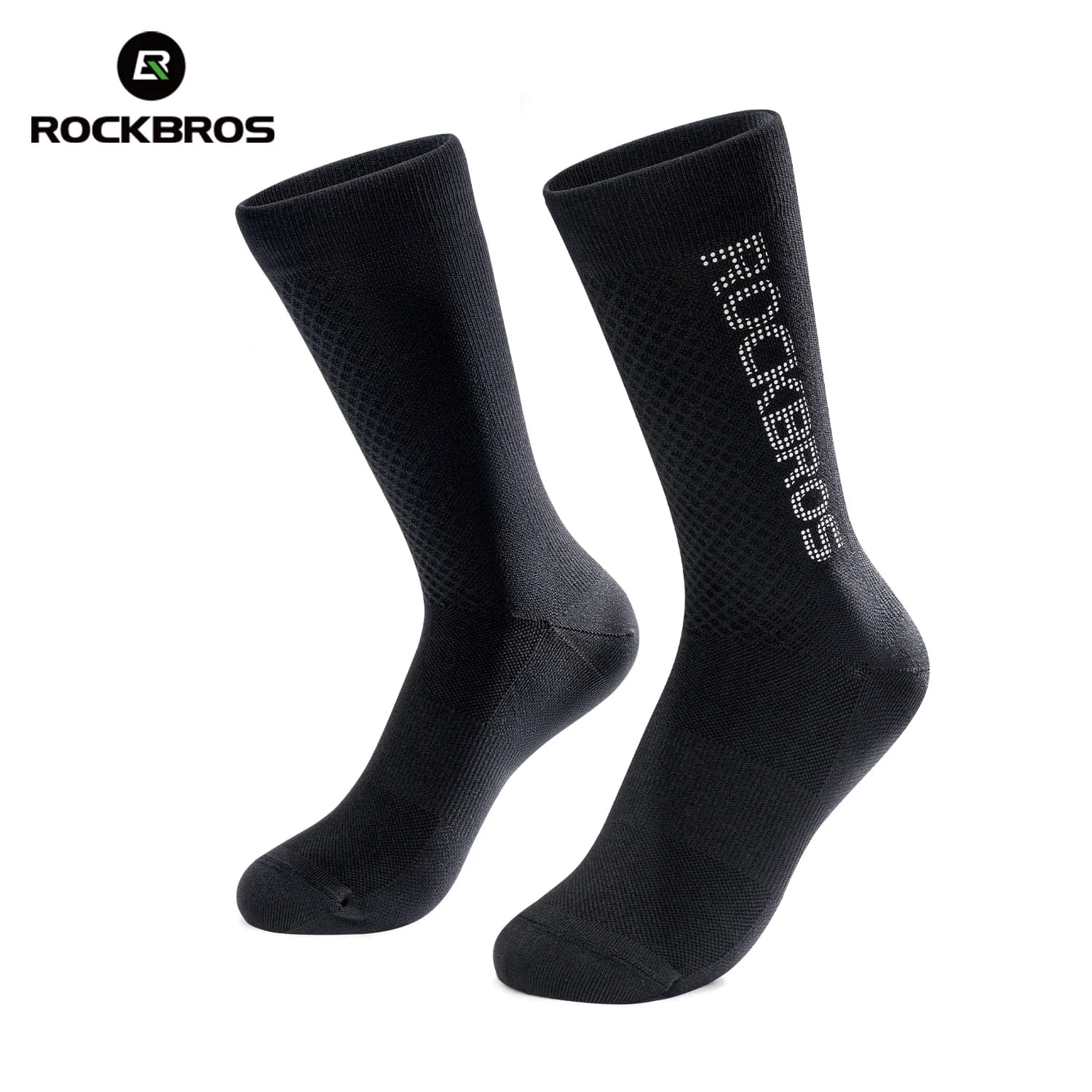 ROCKBROS Cycling Socks Comfortable Breathable 5A Antibacterial Sport Sock Wear-resistant heel Reflective Outdoor Sportswear Sock