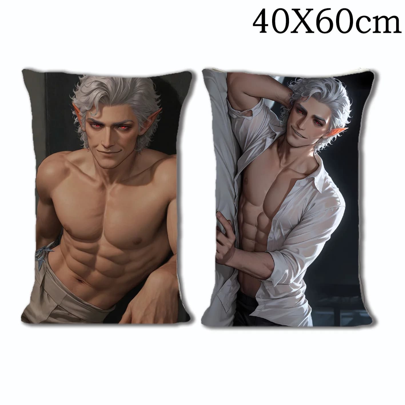 Dakimakura Anime Astarion Federa per cuscino da divano con stampa fronte-retro 40X60 cm