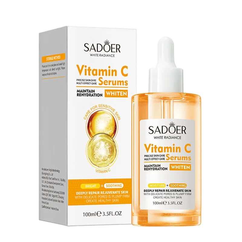 100ml SADOER Centella Sakura Vitamin C Hyaluronic Acid Siero Viso Hydratante Rassodante Hydratante Essence Viso Skin Care