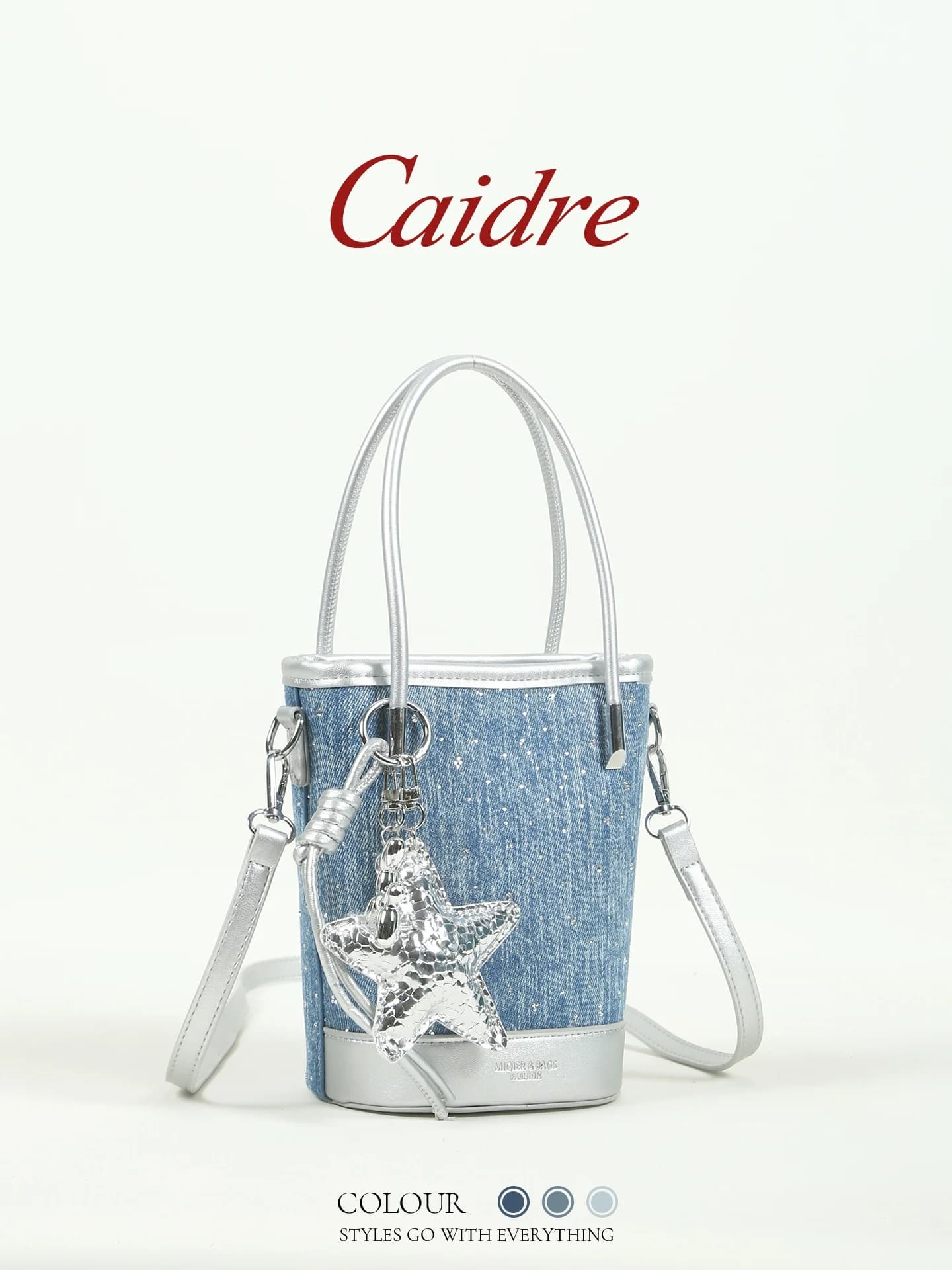 Borsa a secchiello da donna Caidre, a tracolla, morbida, stile coreano, nuova collezione estate 2026, piccola borsa da lavoro casual per il tempo libero