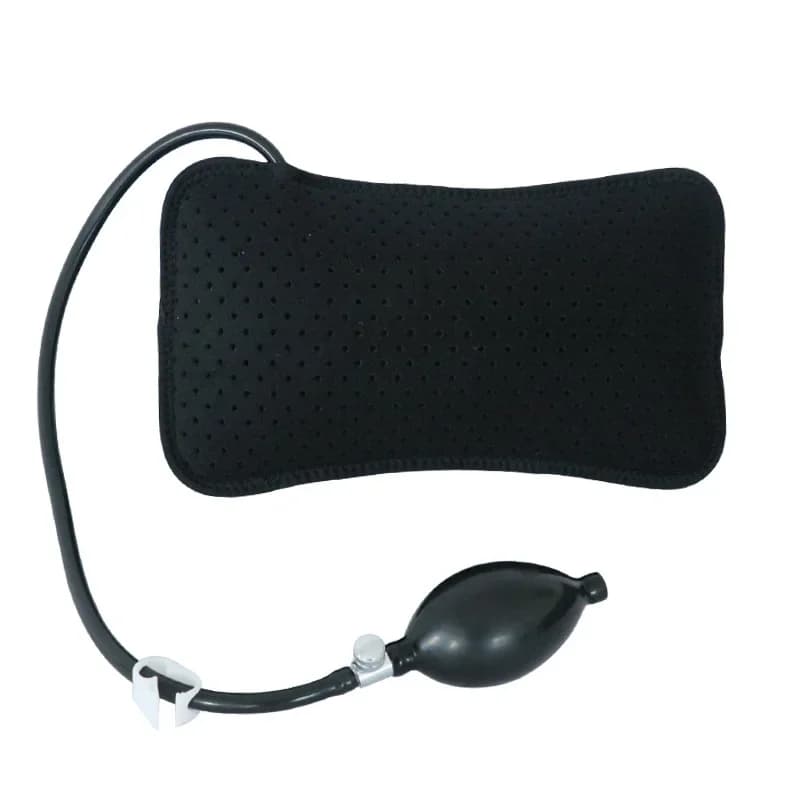 Cuscino di supporto lombare gonfiabile Cuscino portatile per massaggio corretto della postura della spalla del collo Design ortopedico per alleviare il mal di schiena