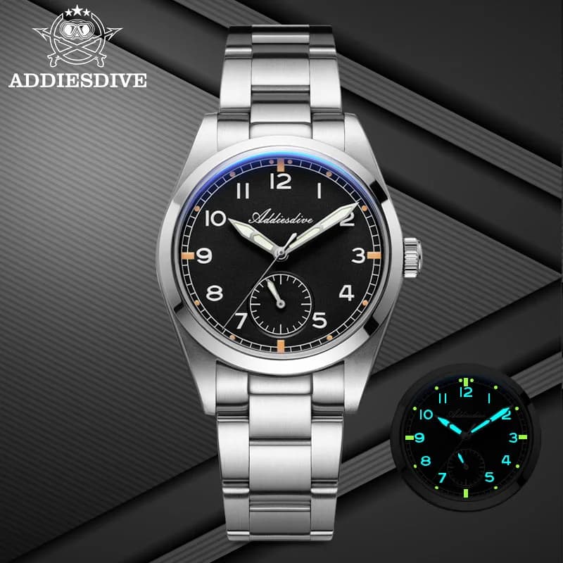 ADDIESDIVE Orologio da donna 36mm Japan VH60 al quarzo BGW9/C3 Orologi con vetro a bolla luminoso Orologio da polso subacqueo impermeabile 100m per donna