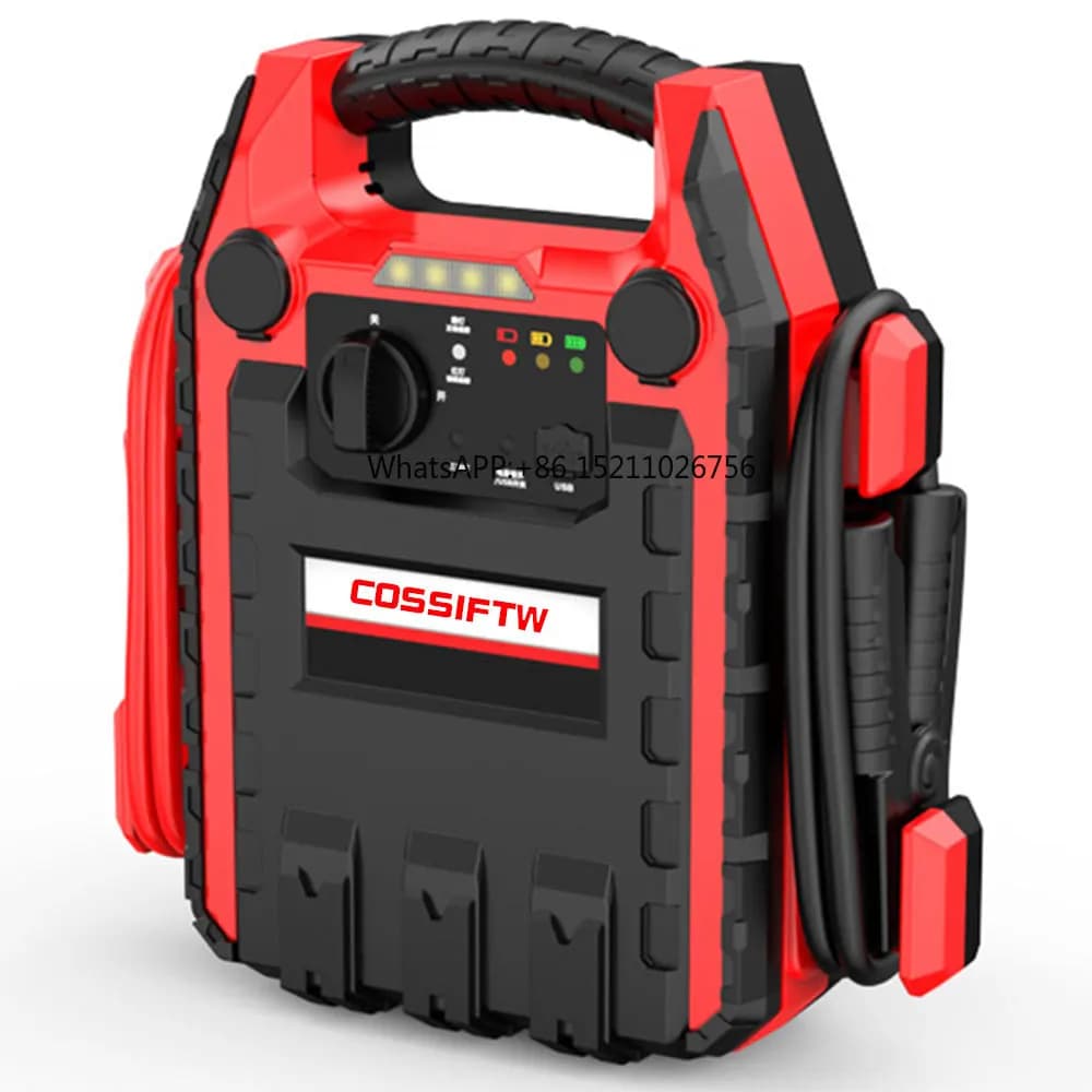 12v/24v avviamento di emergenza potenza di salvataggio stazione elettrica auto Jump Starter Power Bank con compressore d'aria