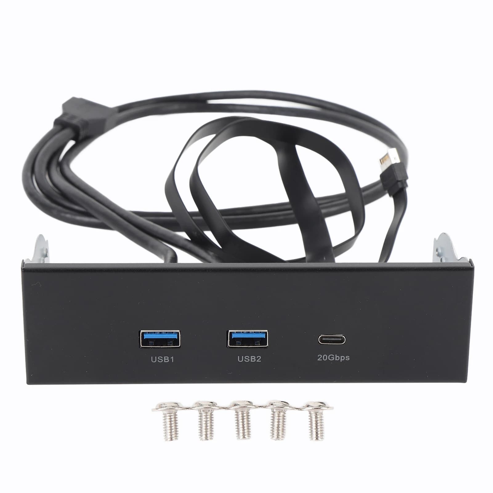 Hub pannello frontale USB 3.2 GEN2x2 USB A TIPO C 3 porte Pannello di estensione unità ottica da 5,25 pollici 19 pin 20 Gbps per computer PC