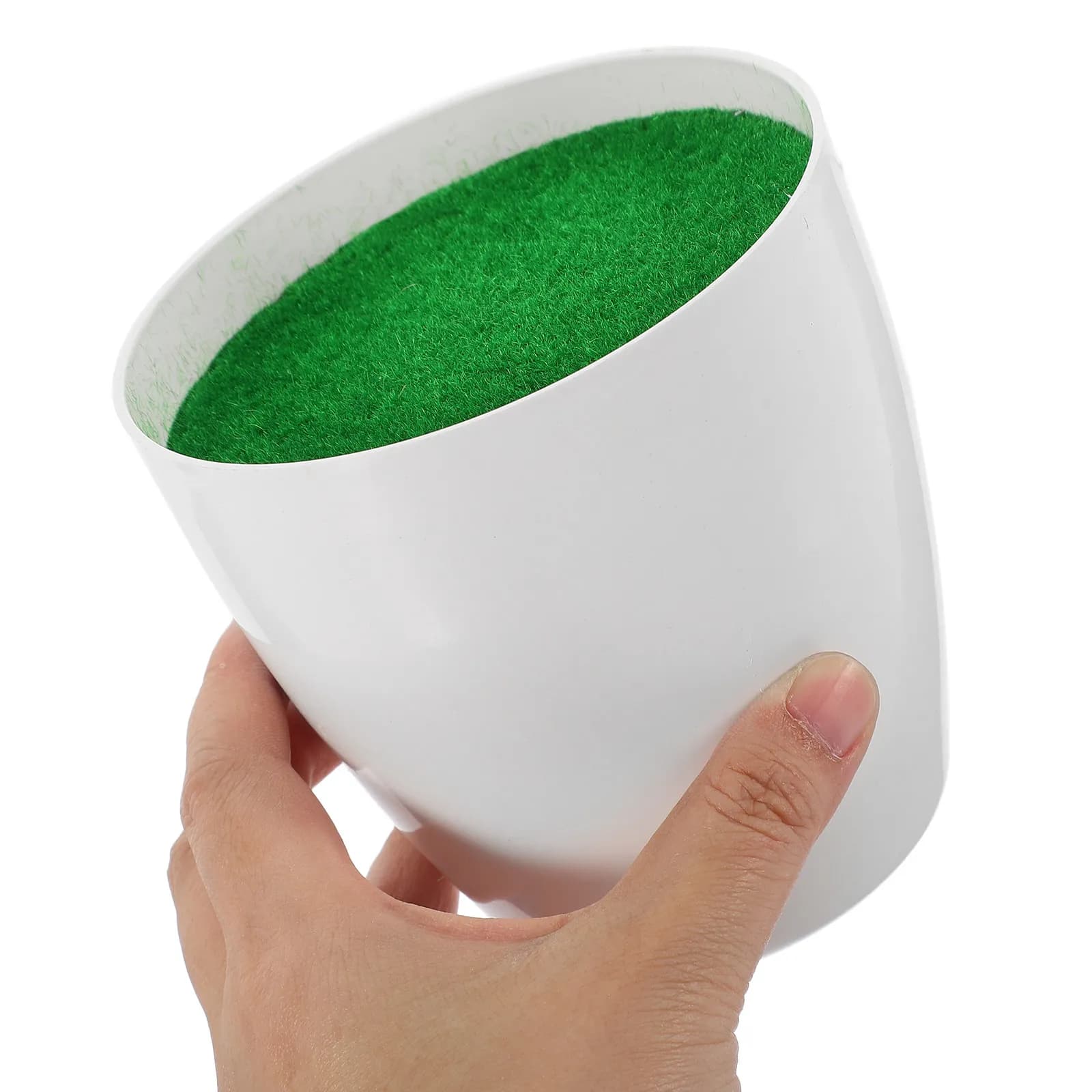 Vaso per Composizioni Floreali Piccole, Fioriera in Plastica Floccata, Contenitore per Piante Fai-da-te, Mini Vaso per Piante Artificiali, Fango per Fiori Finti per la Casa