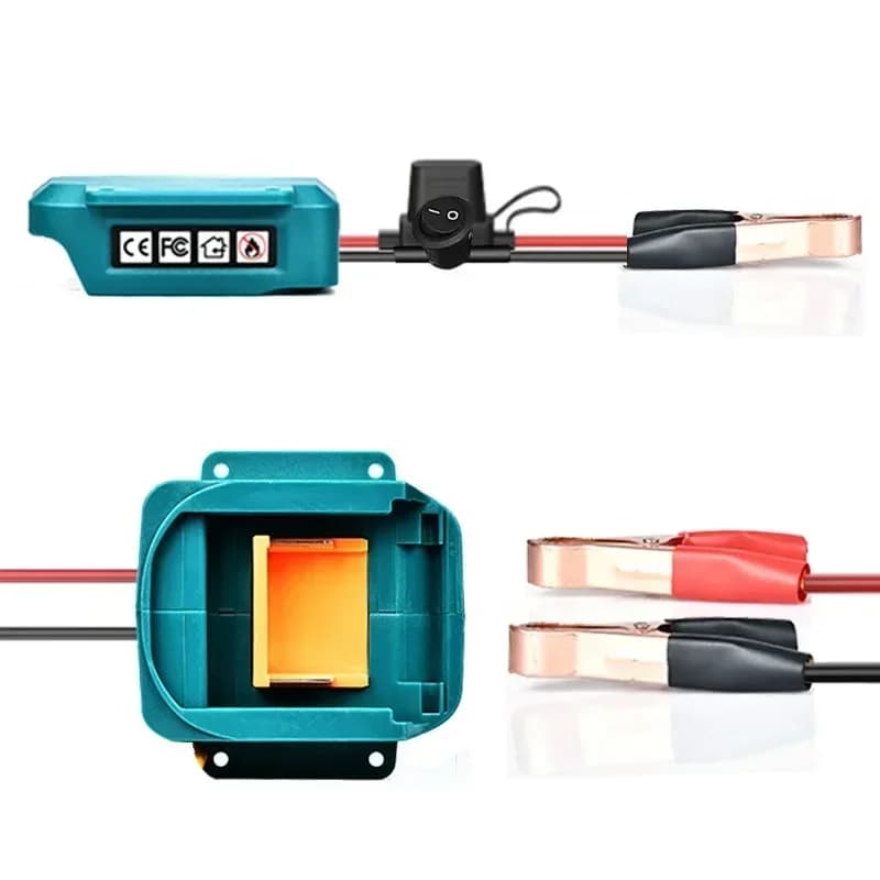 Cavi jumper per auto accenditore per batteria Makita18V con interruttore fusibile Kit di alimentazione di emergenza BL1830 BL1840 BL1850 BL1860