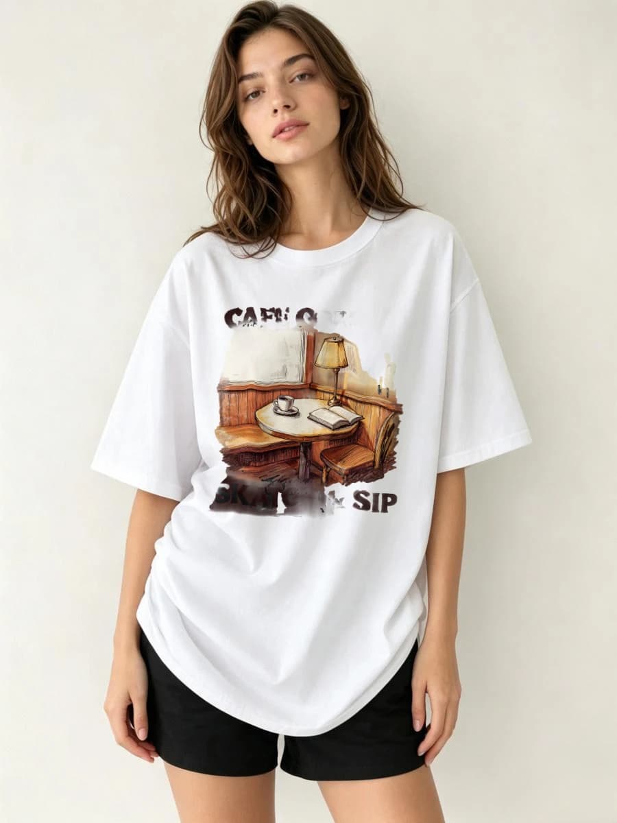 T Shirts For Women Cotton Summer Origami Paper Print Japanese Art Traditional Cultural Heritage Craft Skill Technique Fashion