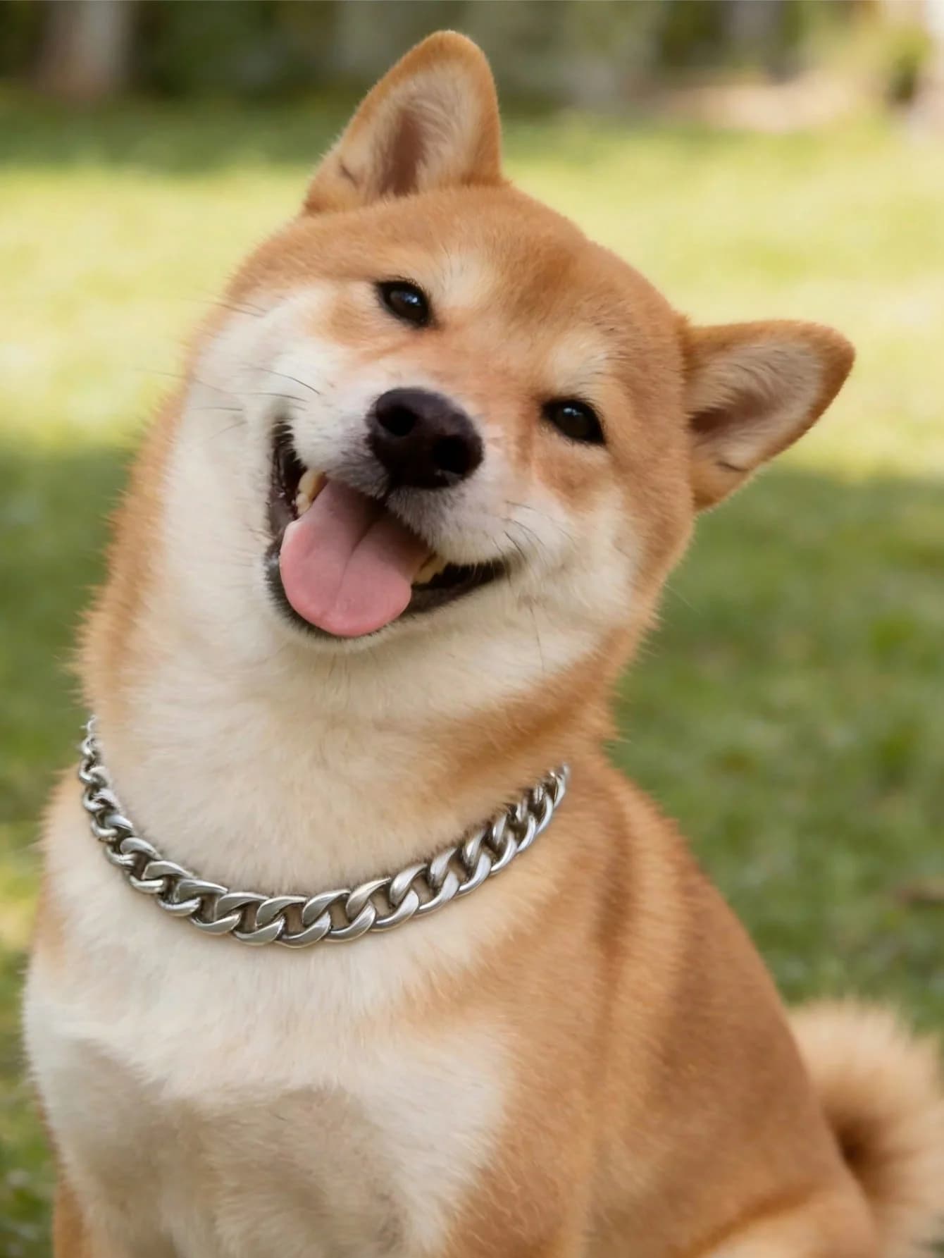 Luxury Flat Chain Dog Bite-Resistant Metal Collar Stainless Steel Thickened Dog Necklaces for Pets