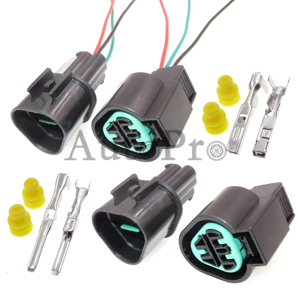 1 Set 3 Hole PB625-03027 PB621-03020 AC Assembly Auto Sensor Waterproof Plug Car Headlight Wire Harness Socket