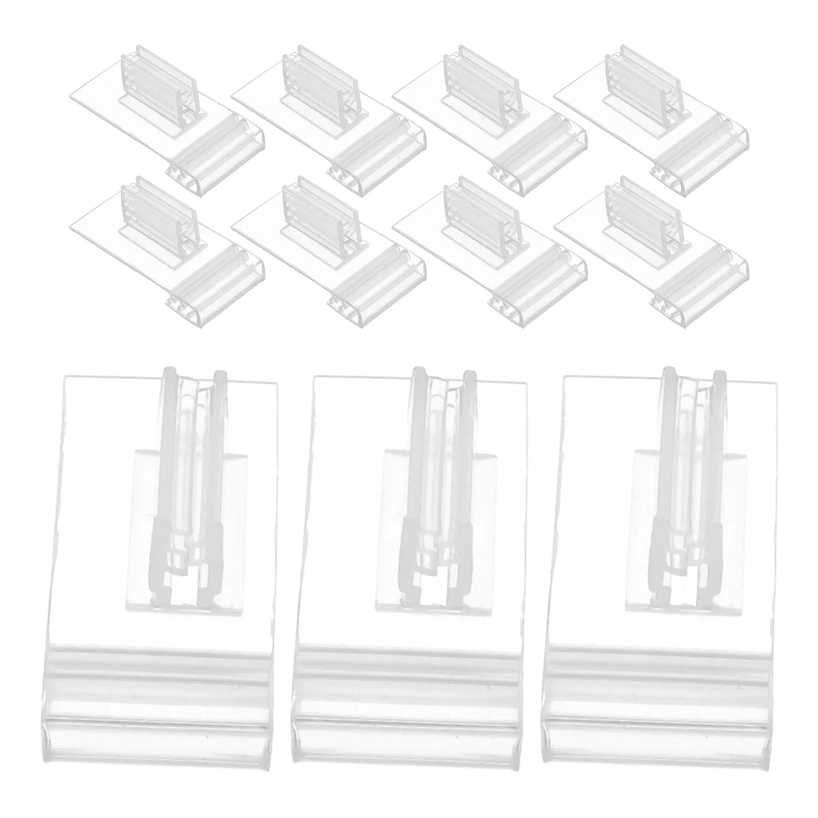 20 Pezzi Portaetichette in Plastica Trasparente, Clip per Esposizione, Supporti per Cartellini, Morsetti per Etichette per Centri Commerciali e Supermercati