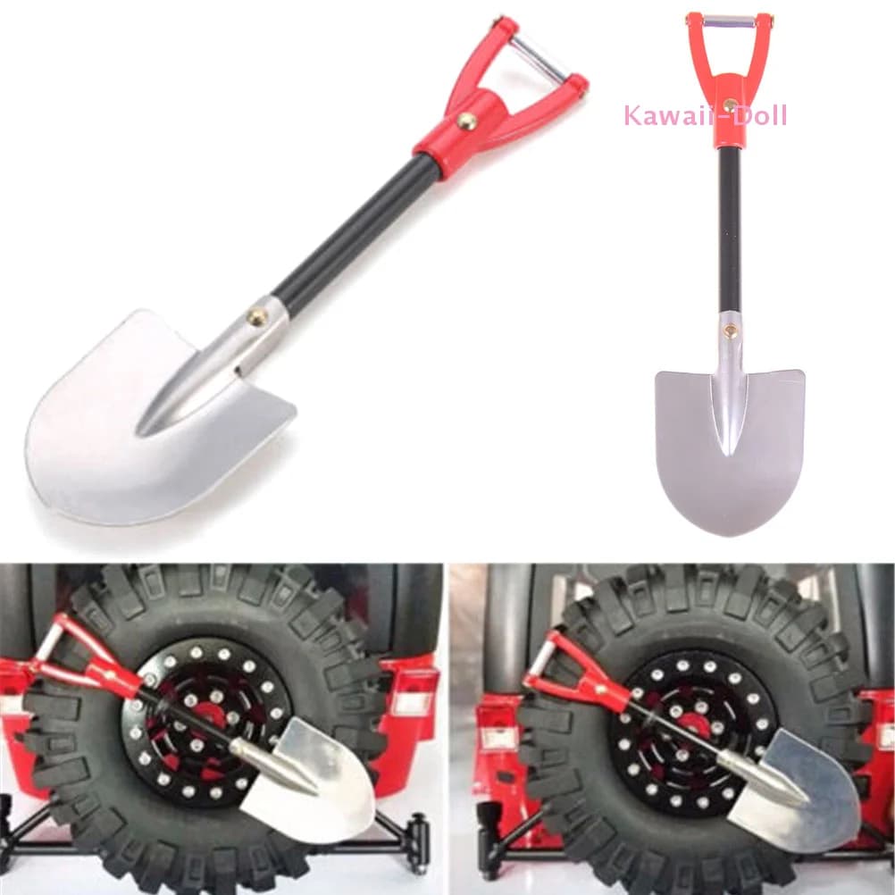 1 Pezzo Pala in Metallo Simulato per Decorazione, Accessori RC Crawler 1:10, Pala in Metallo per Auto RC SCX10 D90