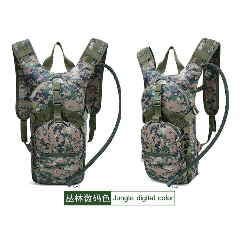 Lightweight Tactical Backpack Water Bag Camel Survival Backpack Hiking Hydration Pouch Rucksack Camping Bicycle Daypack