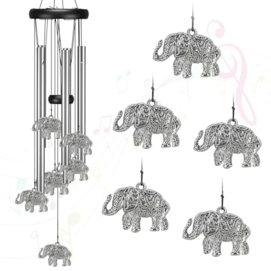Windchimes Outdoors Clearance, Aluminum Metal Wind Chime for Outside Sympathy Hanging Wind Chimes for Patio Decoration, Garden
