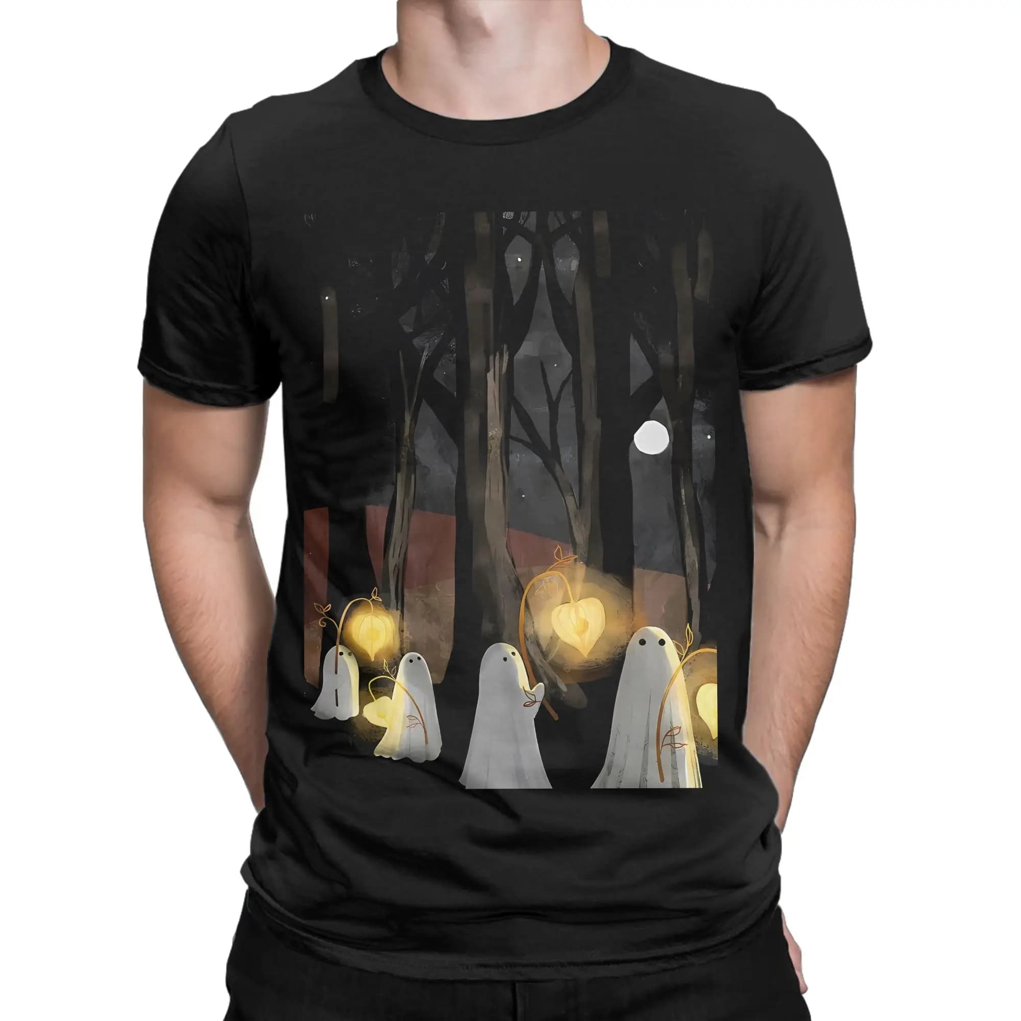 T-shirt divertente G Ghost Parade in cotone 100% G-Ghost Tops Tees da uomo